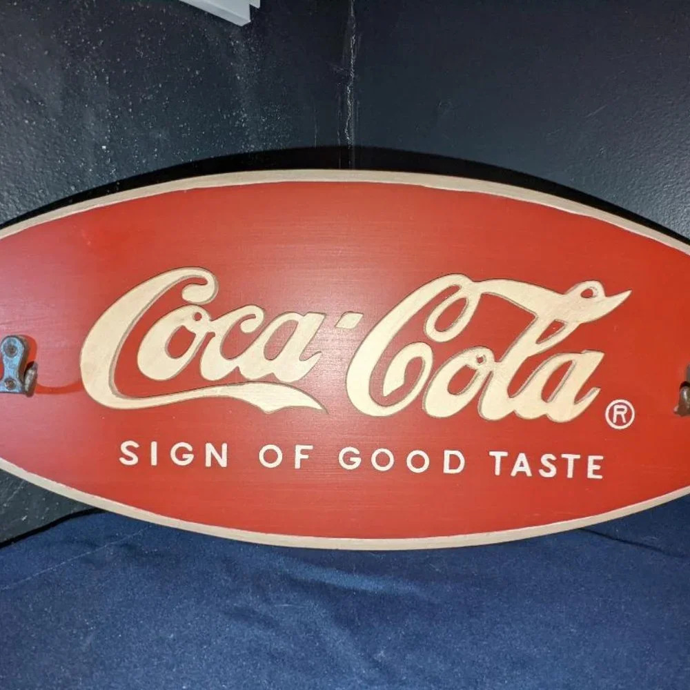 Coca-Cola Wooden Sign